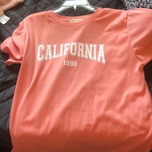 Short sleeve pink california shirt